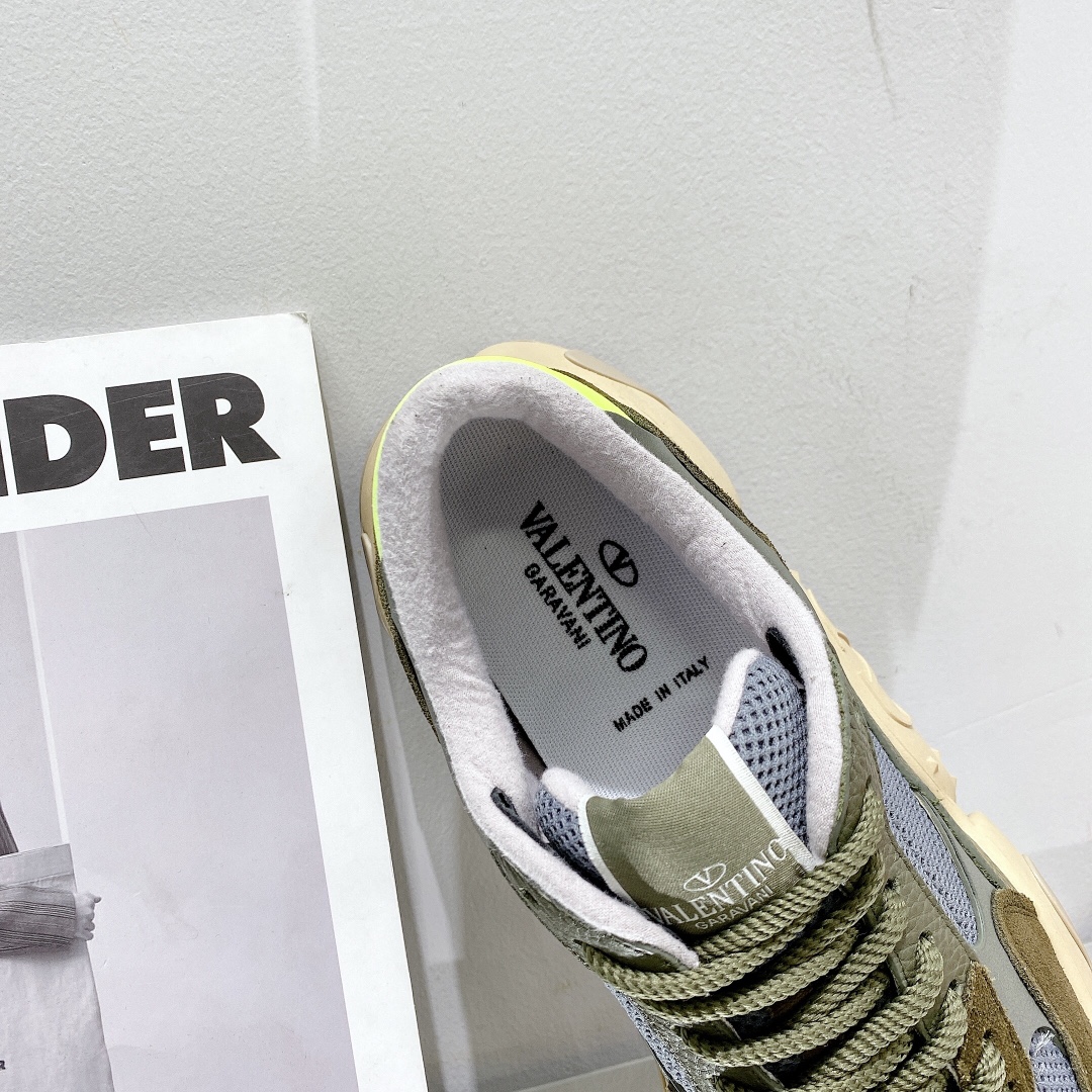 Valenti Mesh Fabric And Suede Sneakers - FashionPlug
