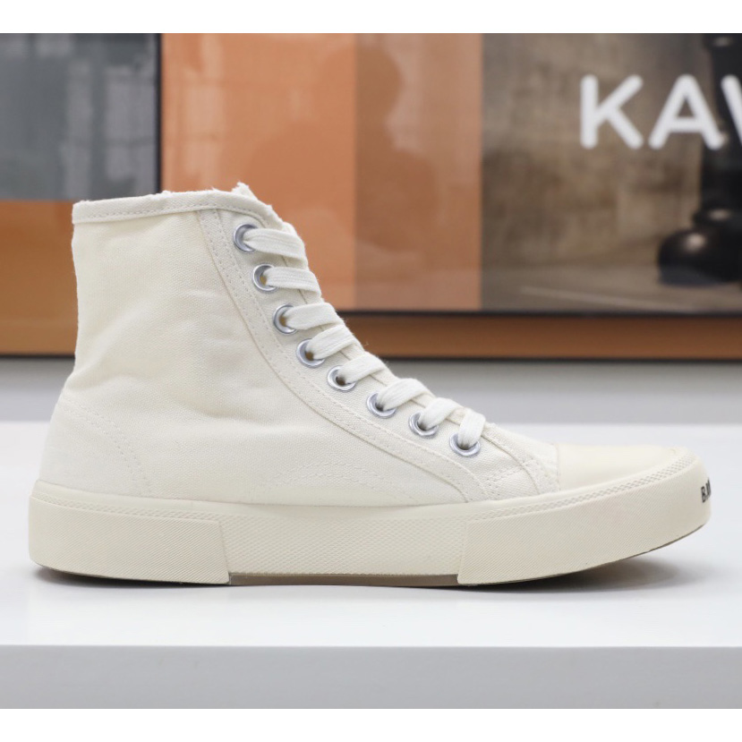 Balenciaga Men's  Paris High Top Sneaker In White - FashionPlug