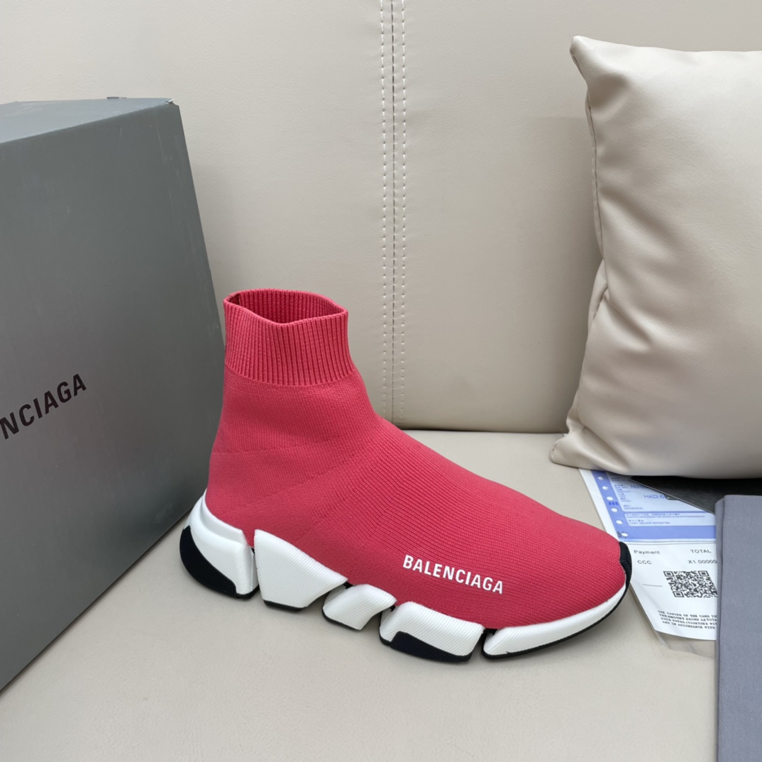 Balenciaga  Speed 2.0 Recycled Knit Sneaker  - FashionPlug