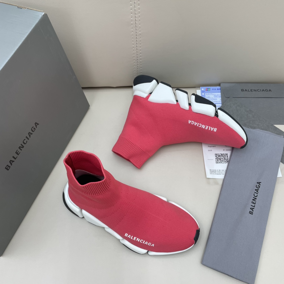 Balenciaga  Speed 2.0 Recycled Knit Sneaker  - FashionPlug