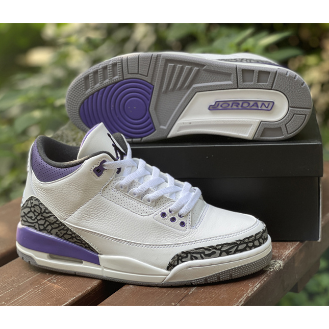 Air Jordan 3 Retro Dark Iris 2022 Sneaker   CT8532-105 - FashionPlug