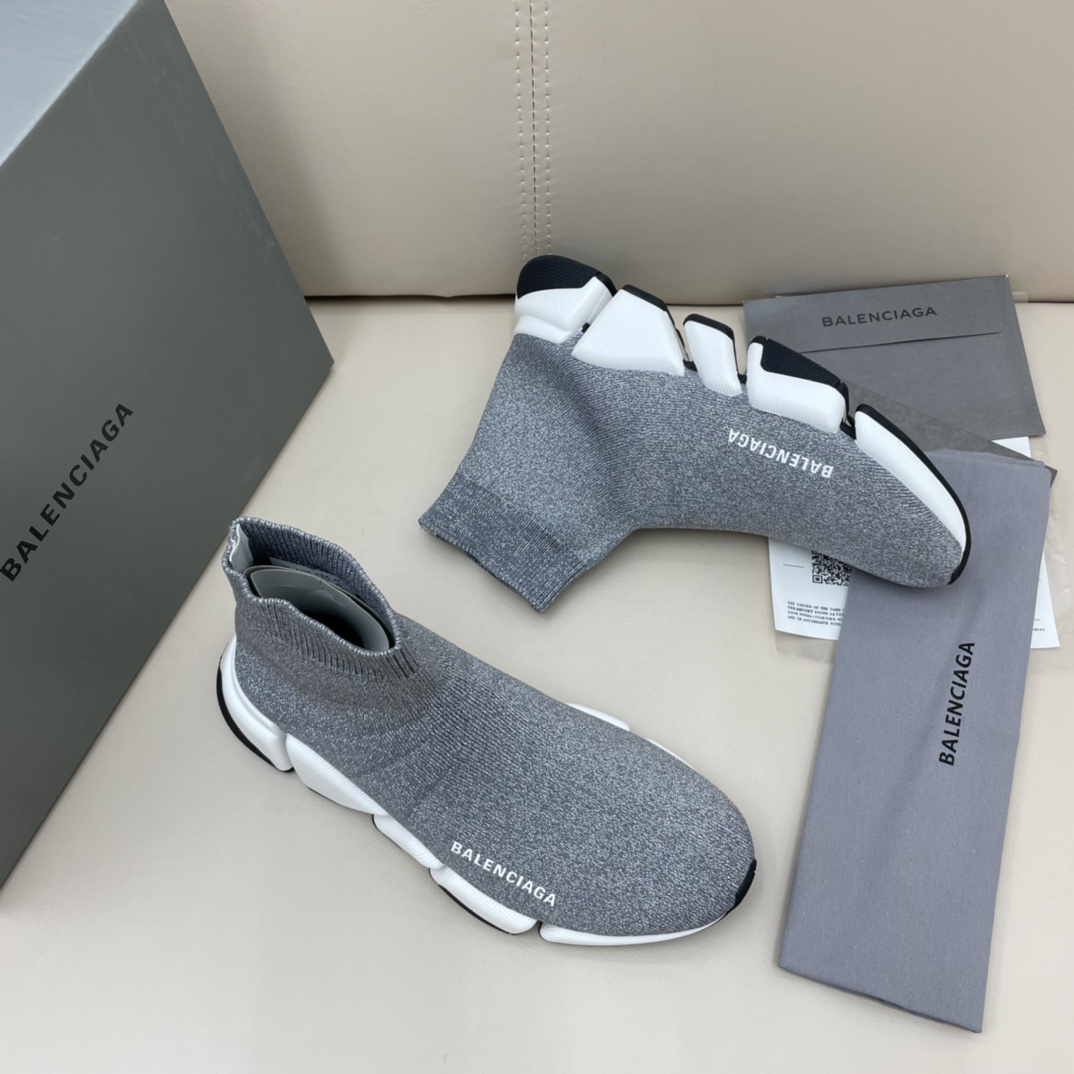 Balenciaga  Speed 2.0 Recycled Knit Sneaker  - FashionPlug