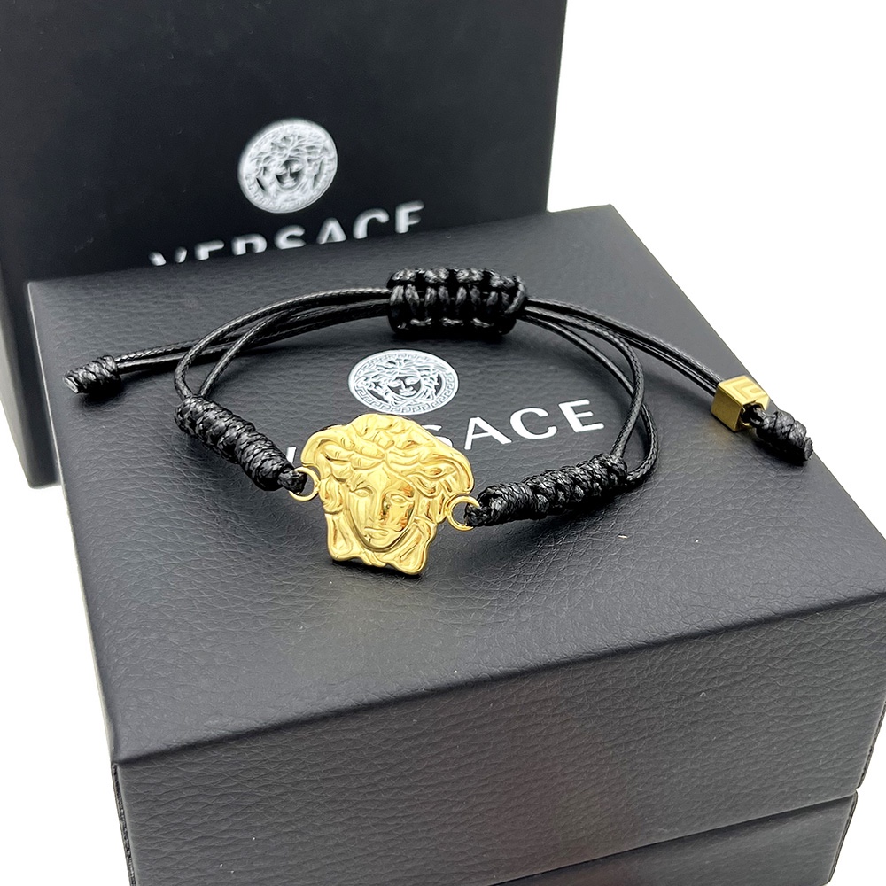 Versace Medusa Woven Bracelet - FashionPlug