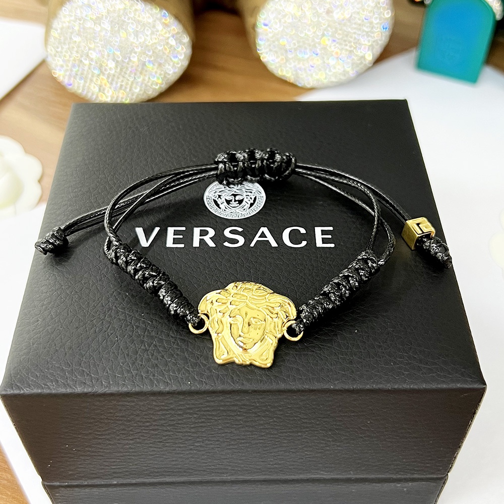Versace Medusa Woven Bracelet - FashionPlug