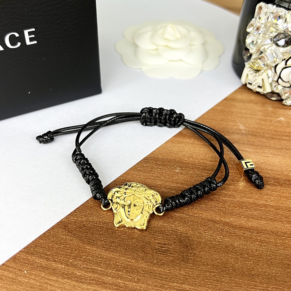 Versace Medusa Woven Bracelet - FashionPlug