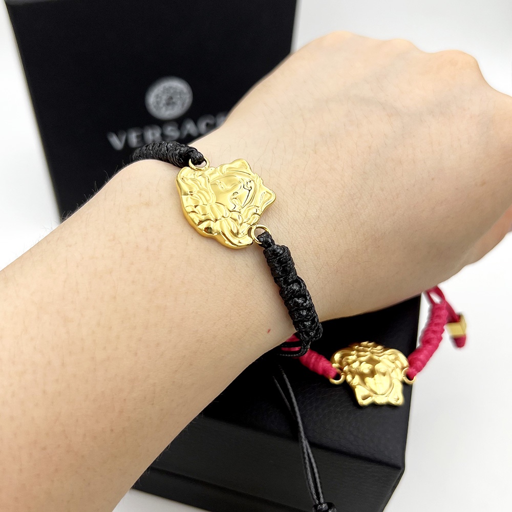 Versace Medusa Woven Bracelet - FashionPlug