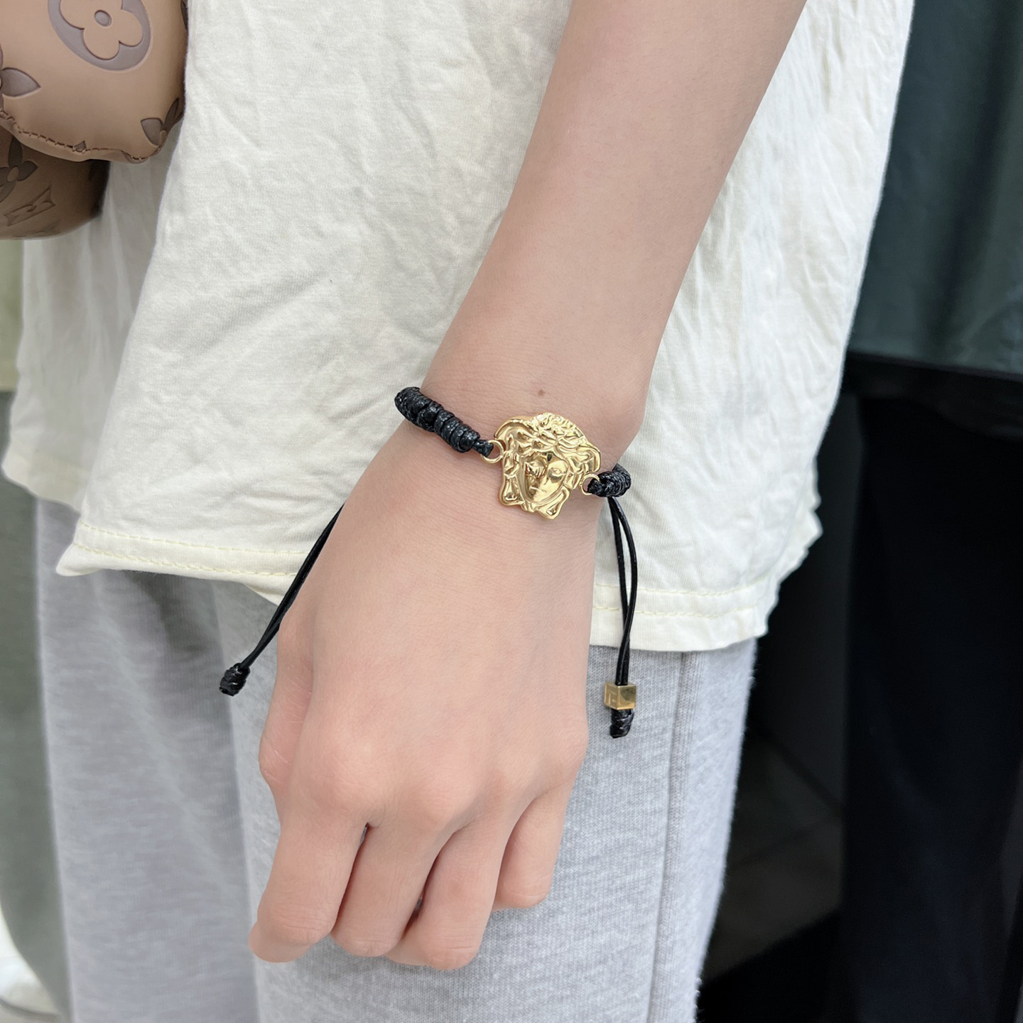 Versace Medusa Woven Bracelet - FashionPlug