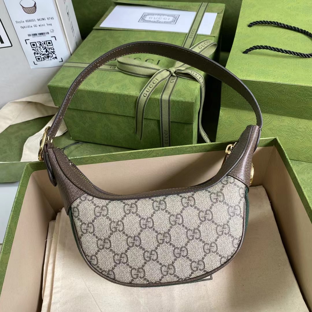 Gucci Ophidia GG Mini Bag(20-15-5cm)  658551 - FashionPlug