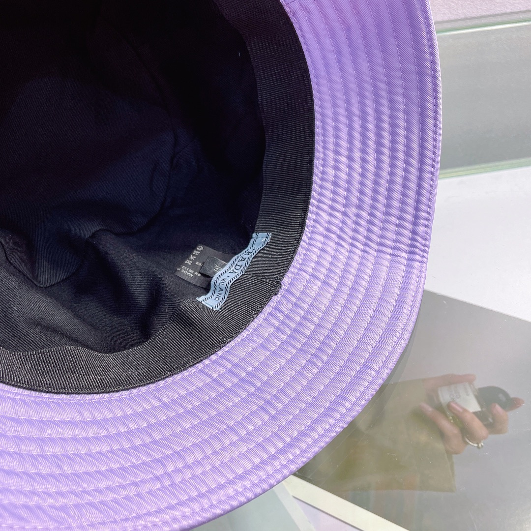 Prada Canvas Bucket Hat - FashionPlug