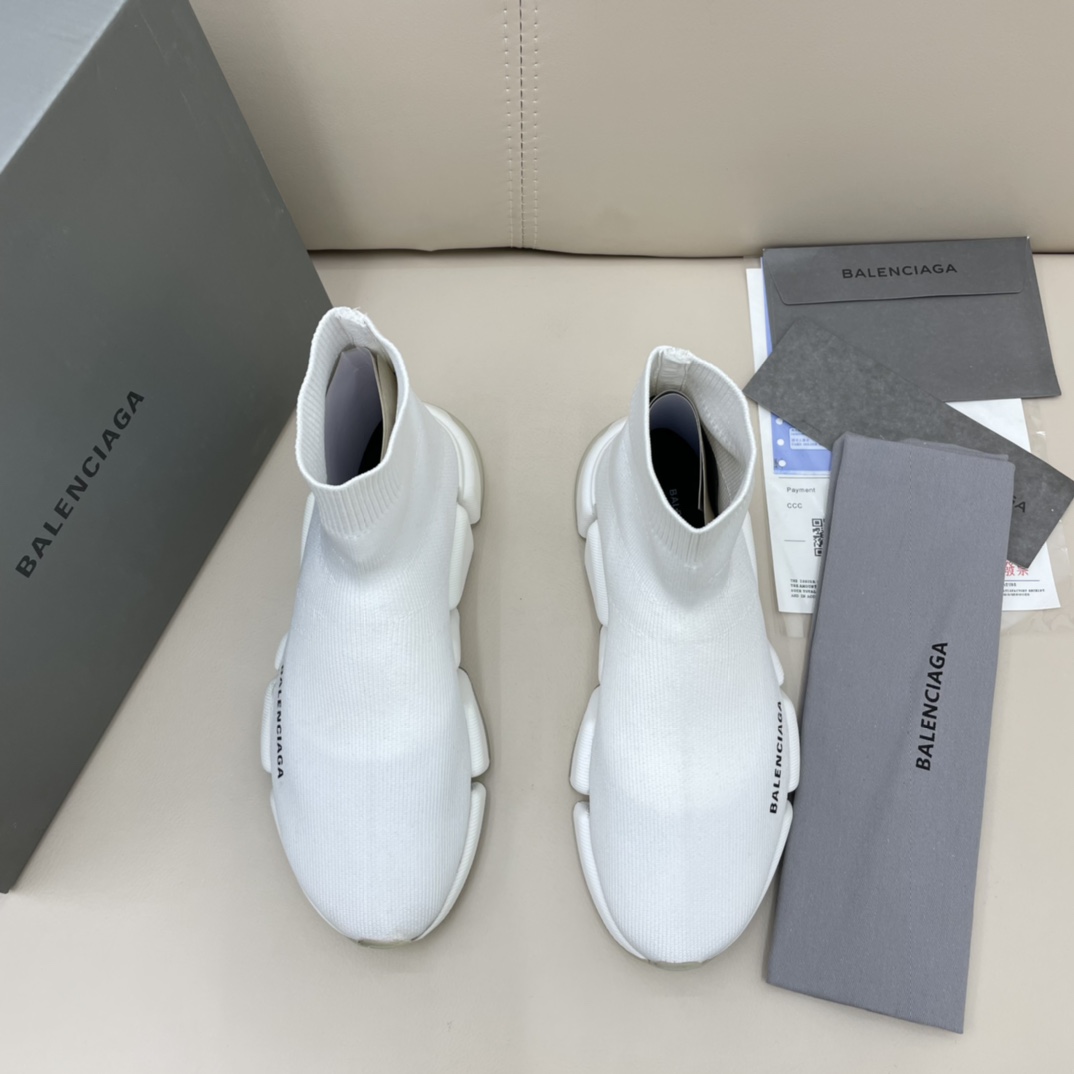 Balenciaga  Speed 2.0 Recycled Knit Sneaker  - FashionPlug