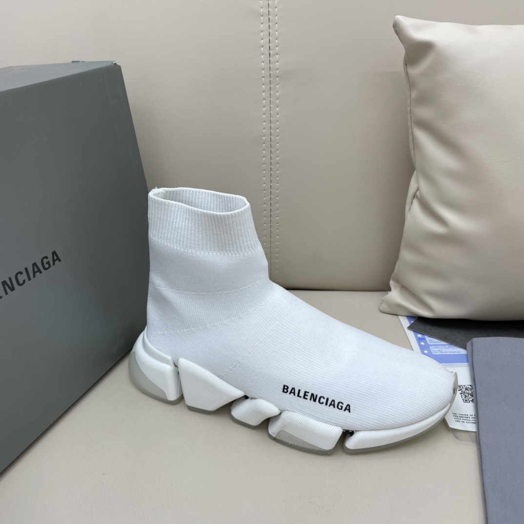 Balenciaga  Speed 2.0 Recycled Knit Sneaker  - FashionPlug