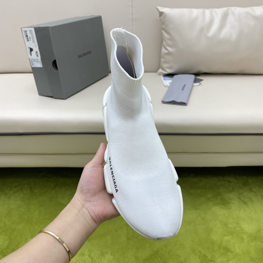 Balenciaga  Speed 2.0 Recycled Knit Sneaker  - FashionPlug