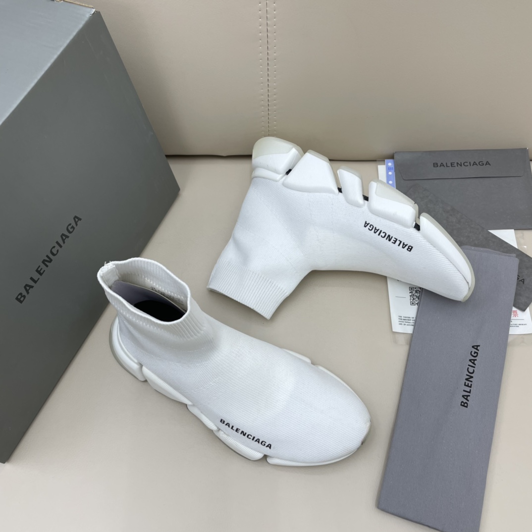 Balenciaga  Speed 2.0 Recycled Knit Sneaker  - FashionPlug