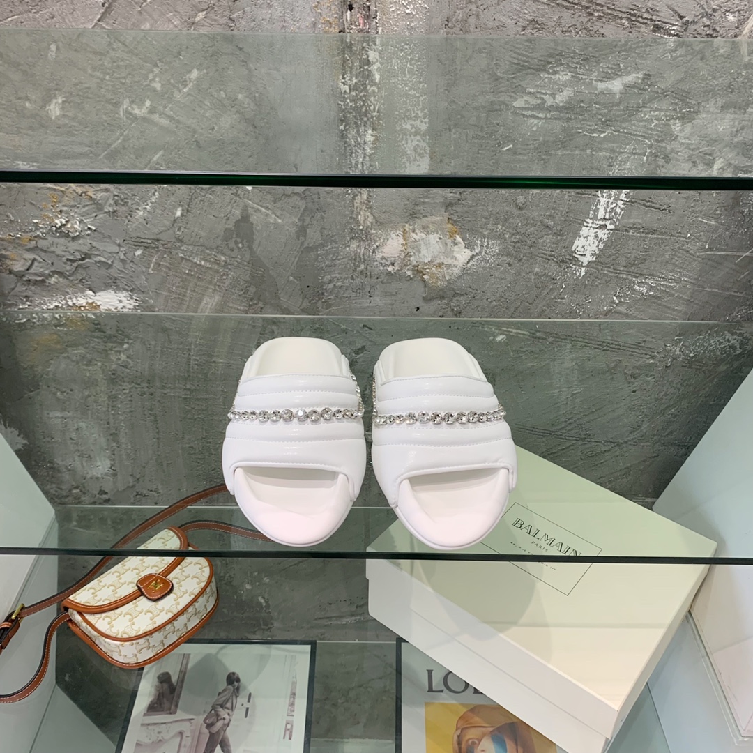 Balmain B-It-Puffy Slides - FashionPlug
