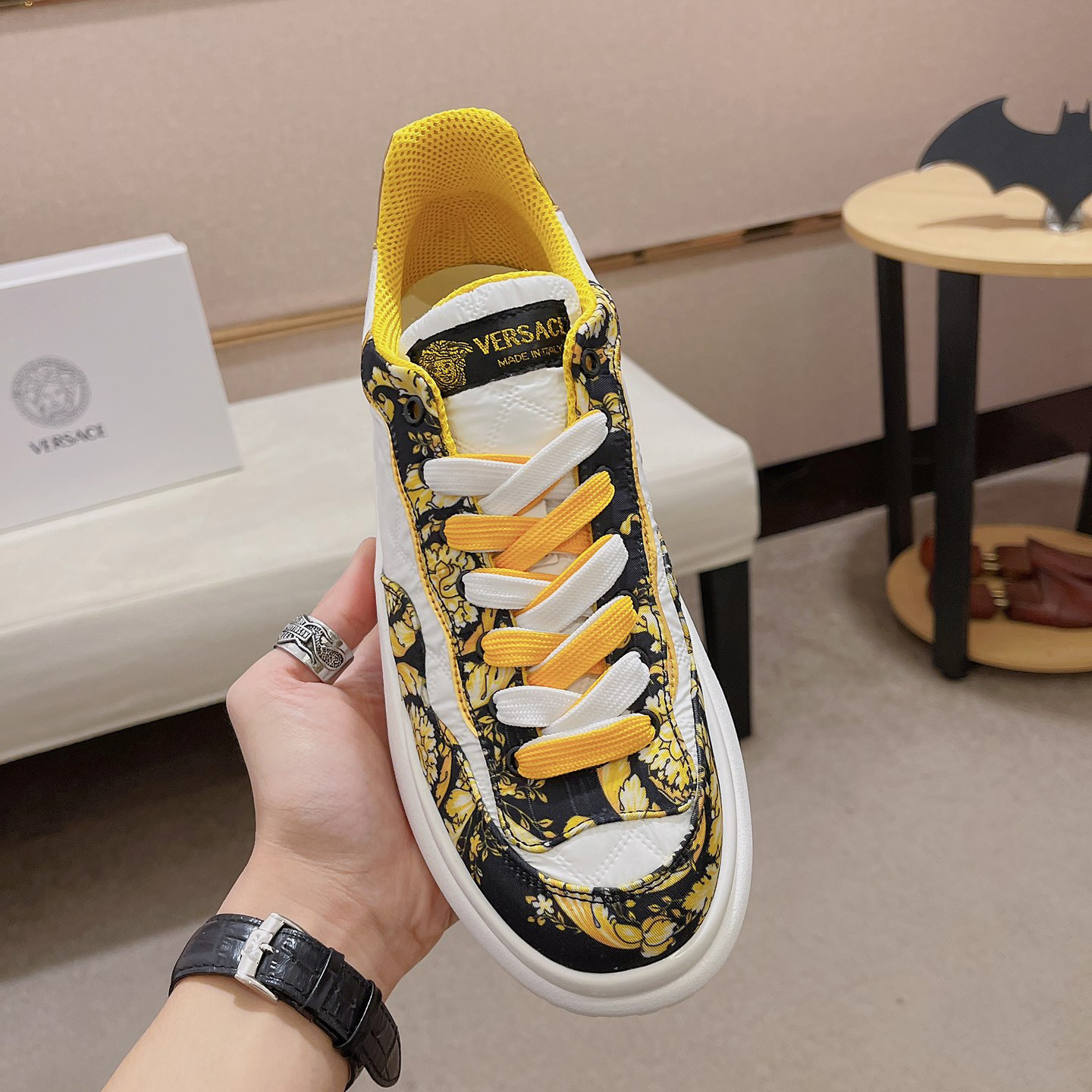 Versace Trigreca Sneakers  - FashionPlug