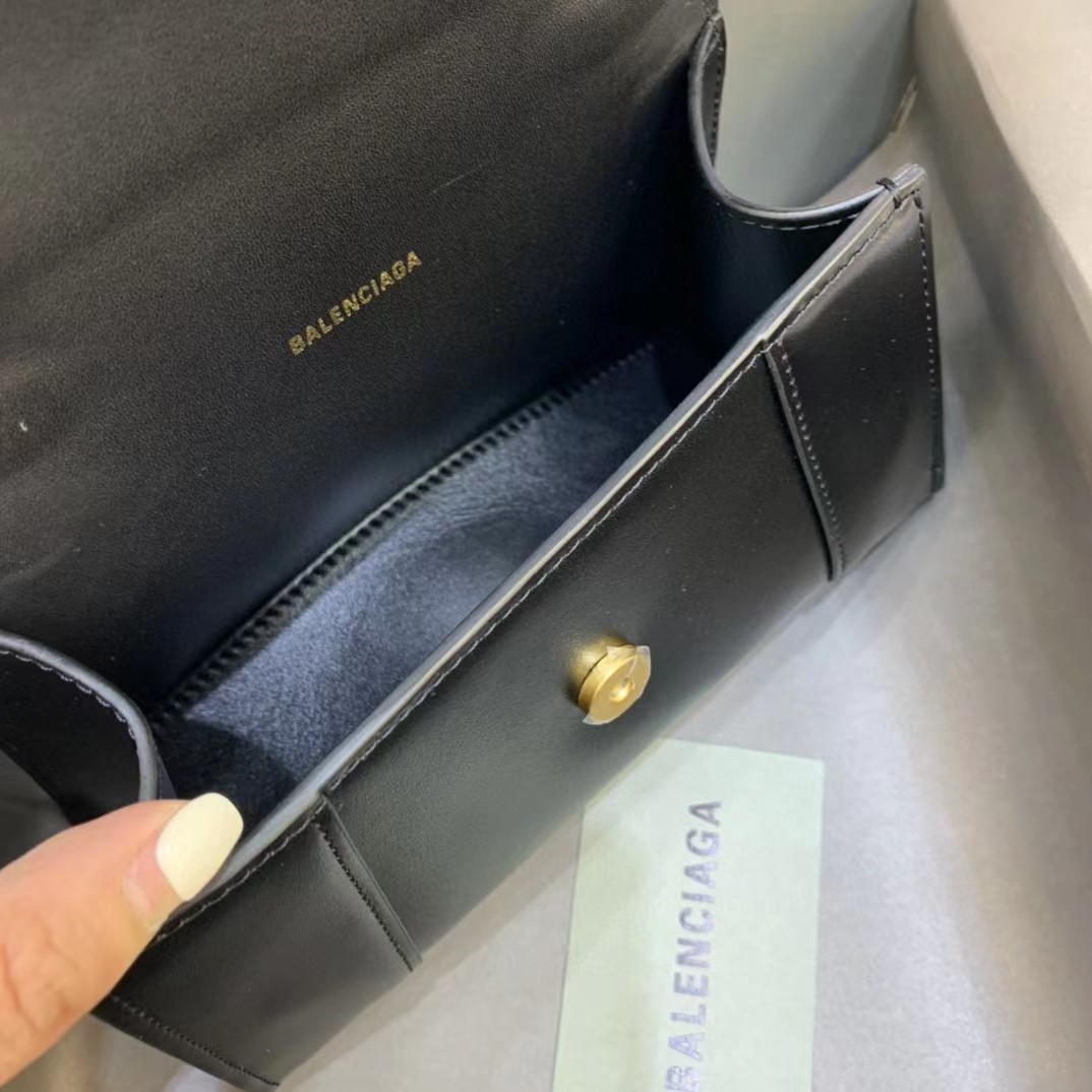 Balenciaga Logo Print Leather Handbag(19-11-8 cm) - FashionPlug