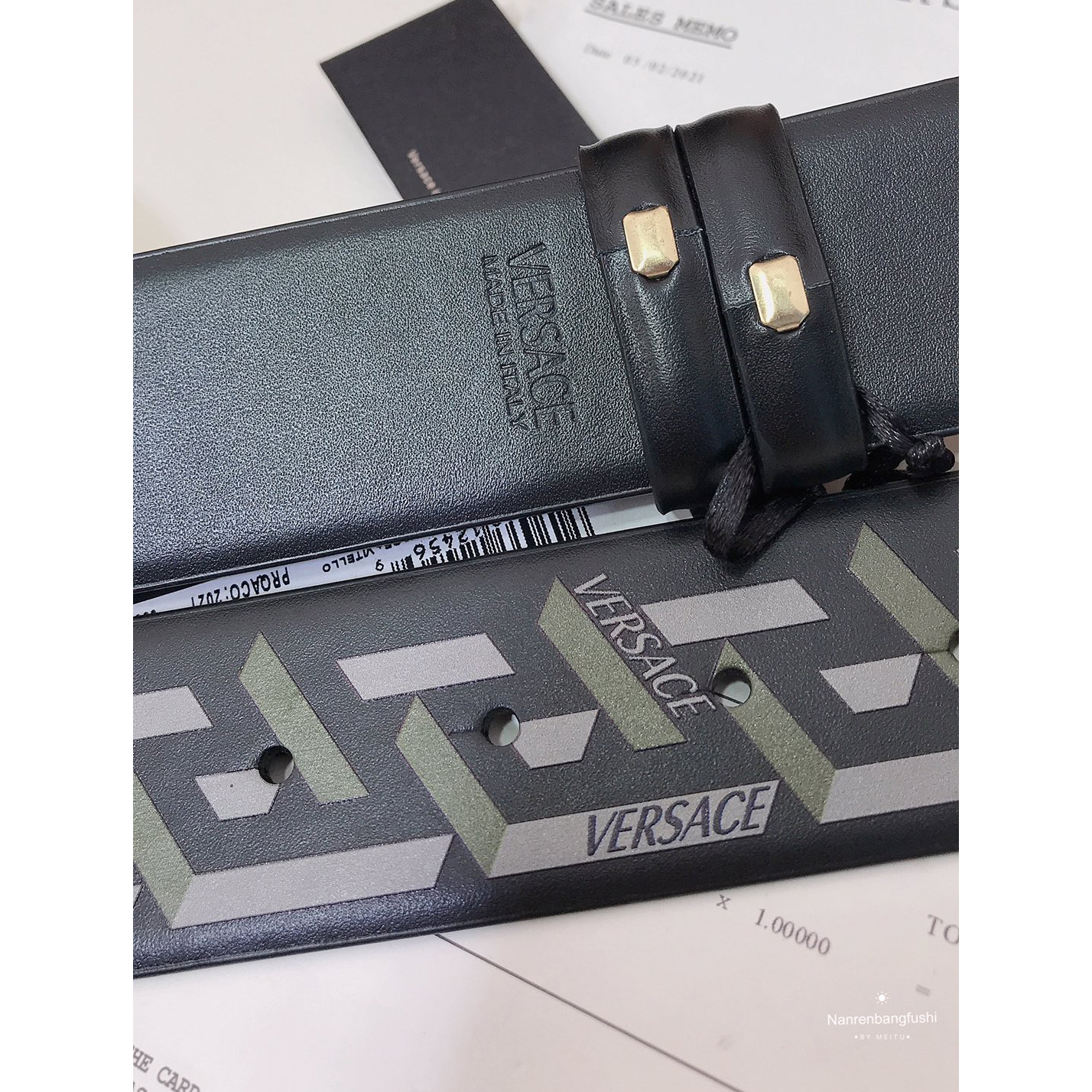Versace La Greca Print 40 MM Belt  - FashionPlug