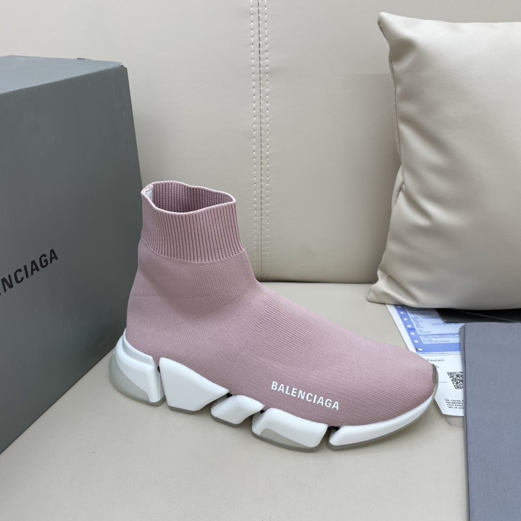Balenciaga  Speed 2.0 Recycled Knit Sneaker  - FashionPlug