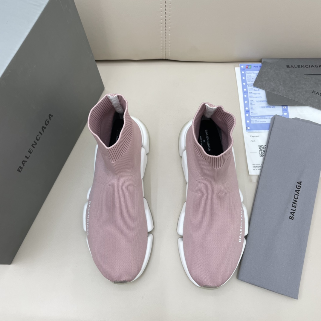 Balenciaga  Speed 2.0 Recycled Knit Sneaker  - FashionPlug