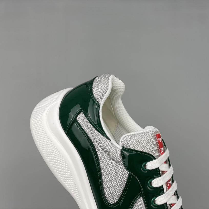 Prada Male America's Cup Sneaker In Green(Upon UK size) - FashionPlug