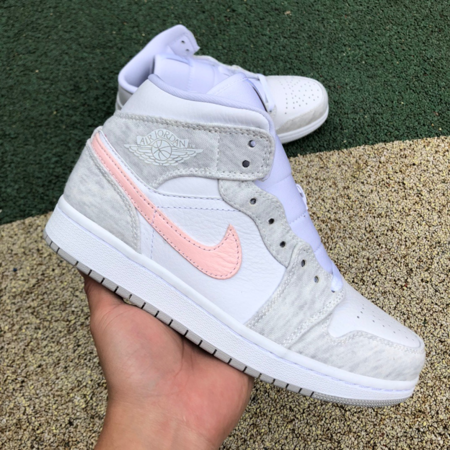 Air Jordan 1 Mid SE AJ1 'Light Iron Ore' Middle Top Sneaker  DN4045-001 - FashionPlug