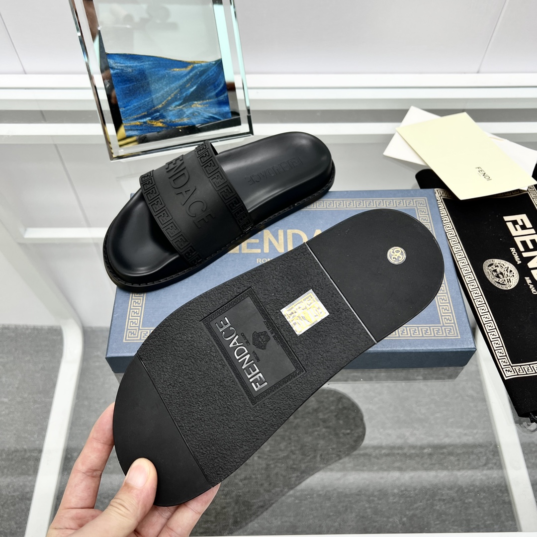 Versace x Fendi Fendace Logo  Sliders - FashionPlug