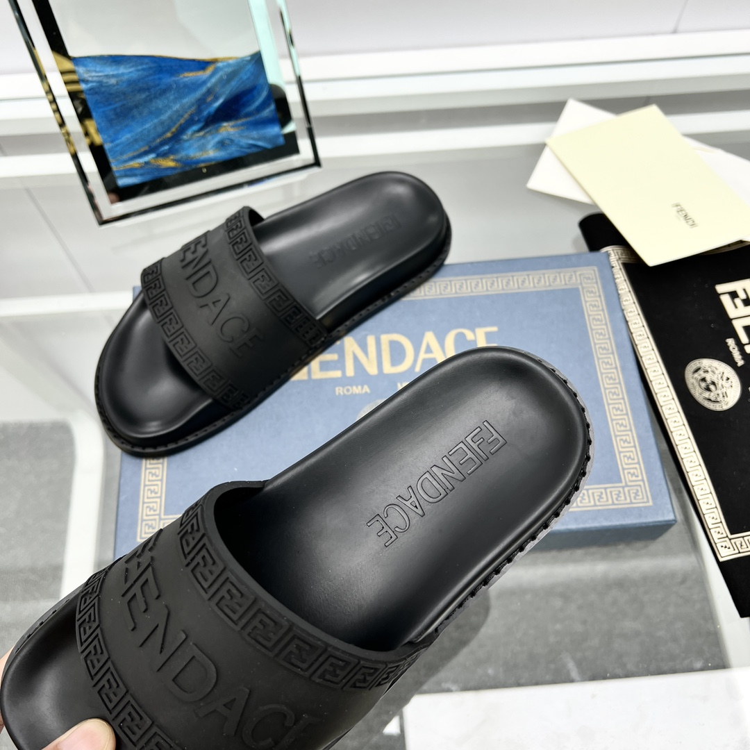 Versace x Fendi Fendace Logo  Sliders - FashionPlug