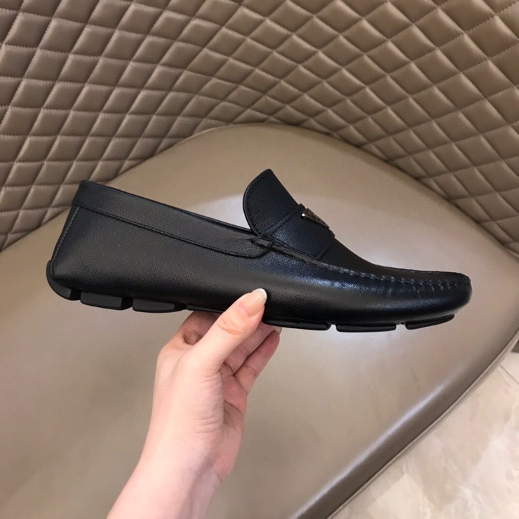 Prada Logo Loafers(Upon UK Size) - FashionPlug