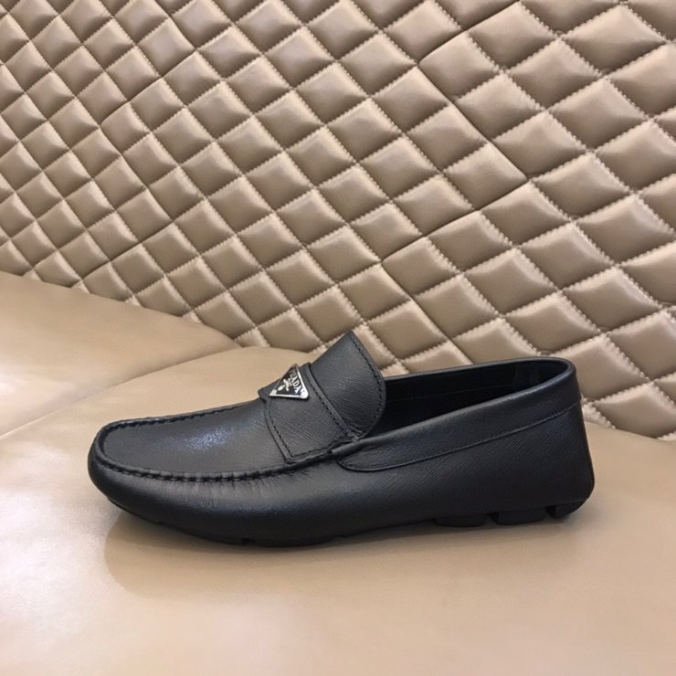 Prada Logo Loafers(Upon UK Size) - FashionPlug