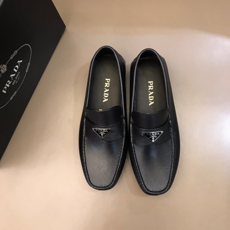 Prada Logo Loafers(Upon UK Size) - FashionPlug