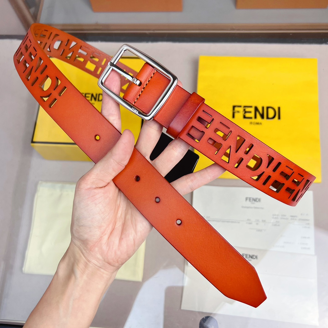Fendi Leather Belt  - FashionPlug