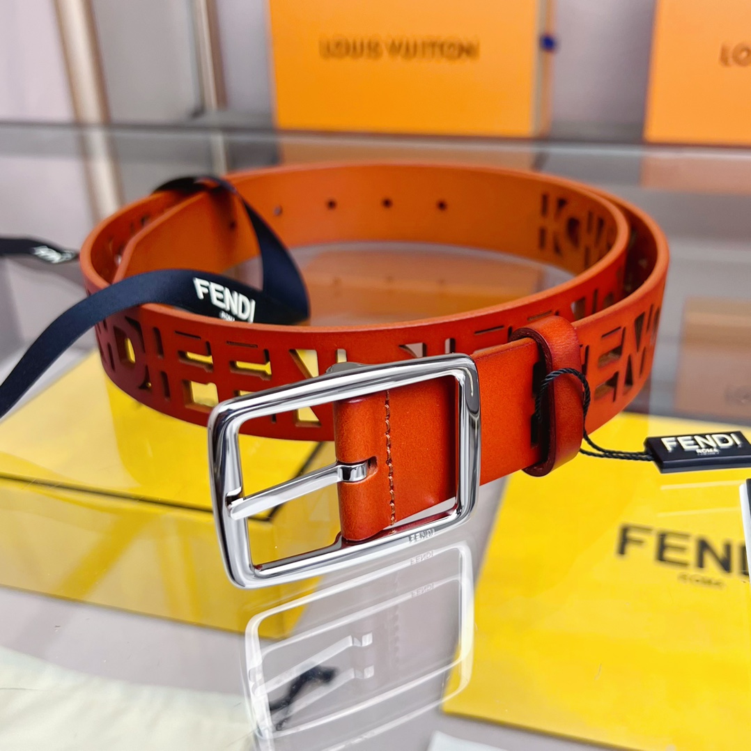 Fendi Leather Belt  - FashionPlug
