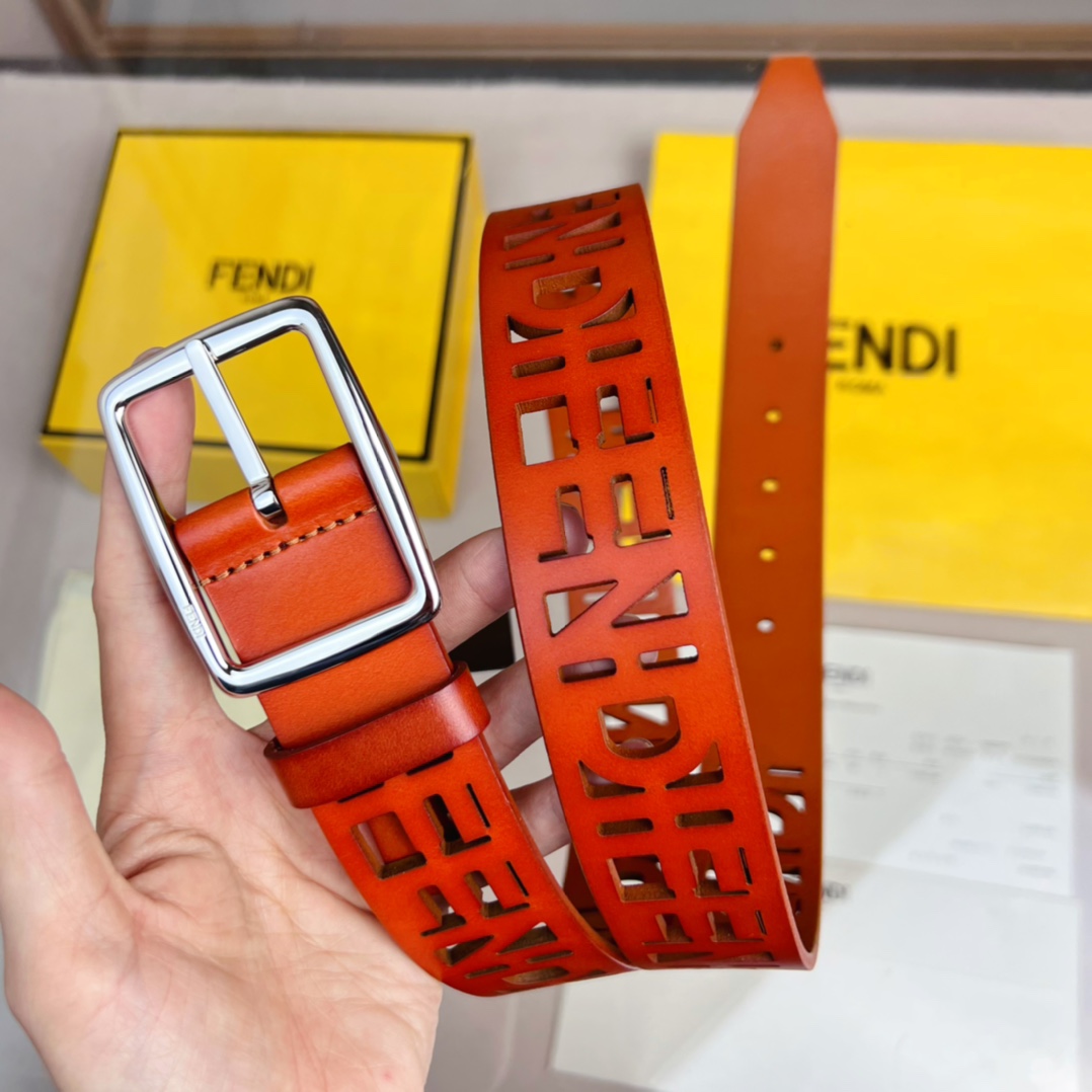 Fendi Leather Belt  - FashionPlug
