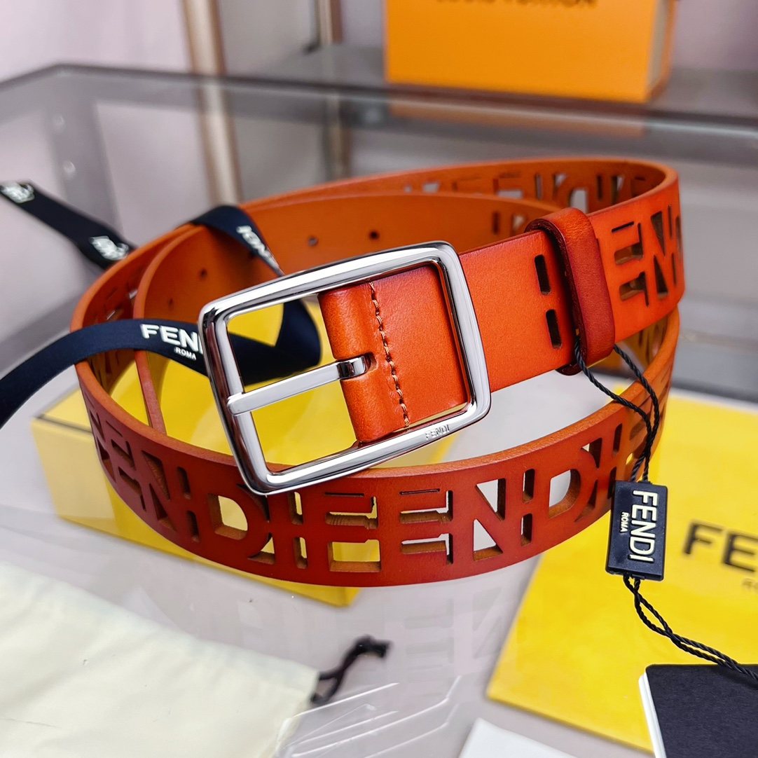 Fendi Leather Belt  - FashionPlug