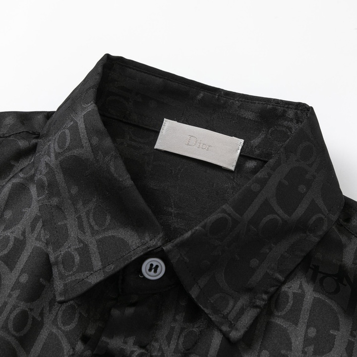 Dior  Oblique Kasuri Long Sleeve Shirt - FashionPlug