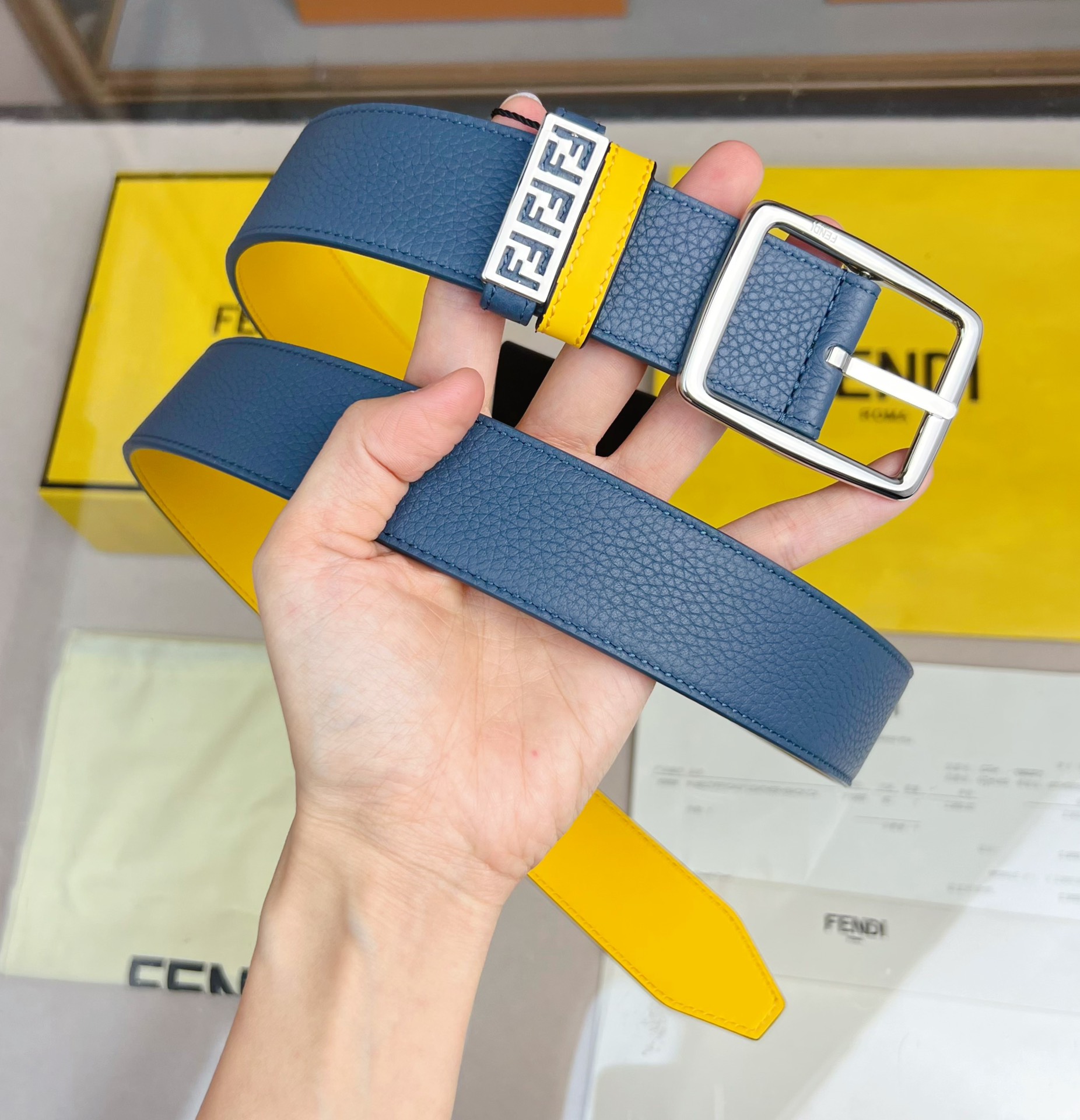 Fendi Leather Belt  - FashionPlug