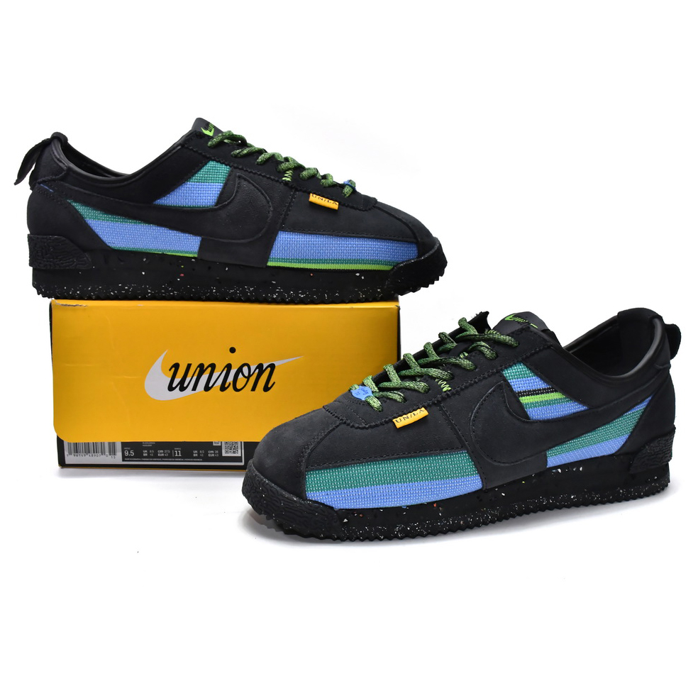 Union LA x Nike Cortez Off-Noir Sneaker   DR1413-001 - FashionPlug