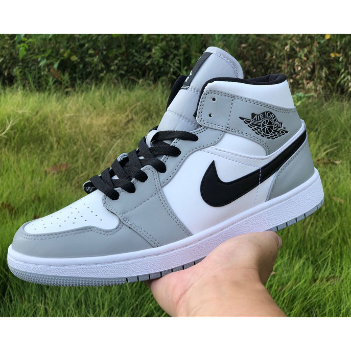Air Jordan 1 Mid “Light Smoke Grey” Sneaker - FashionPlug
