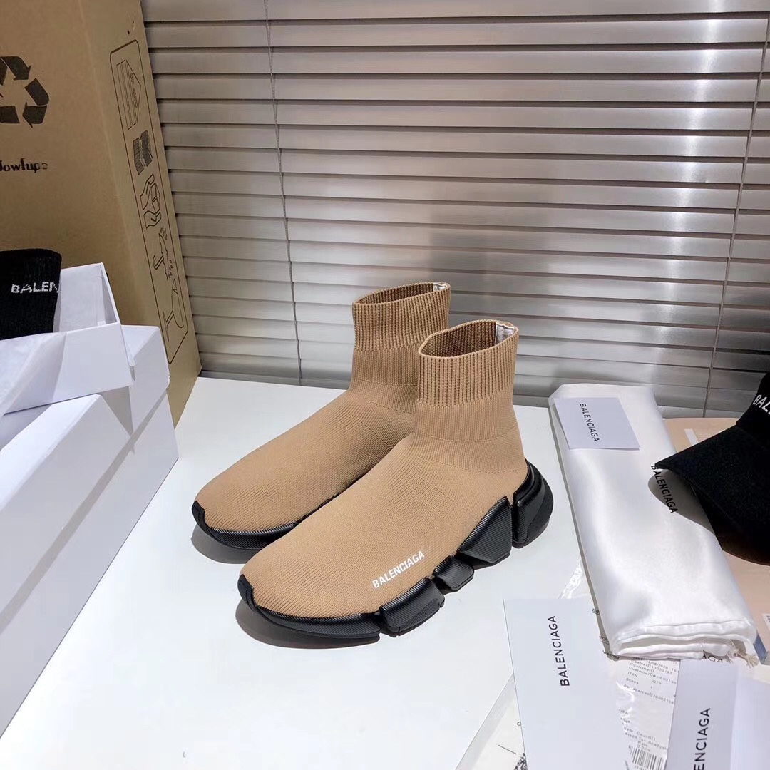 Balenciaga  Speed 2.0 Recycled Knit Sneaker  - FashionPlug