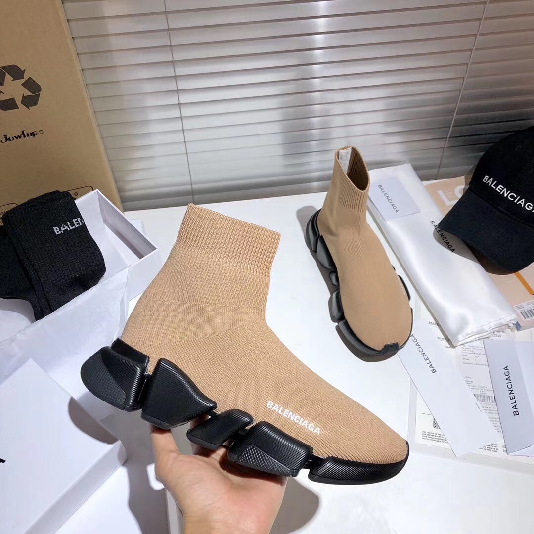 Balenciaga  Speed 2.0 Recycled Knit Sneaker  - FashionPlug