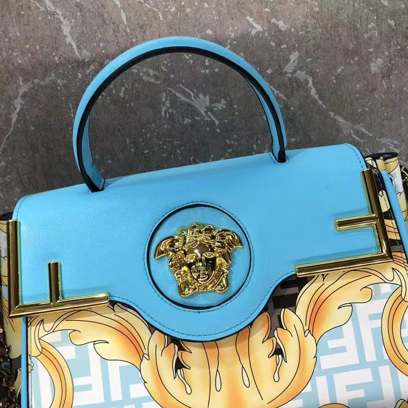 Versace Fendace La Medusa Medium Handbag(25-22-15cm) - FashionPlug