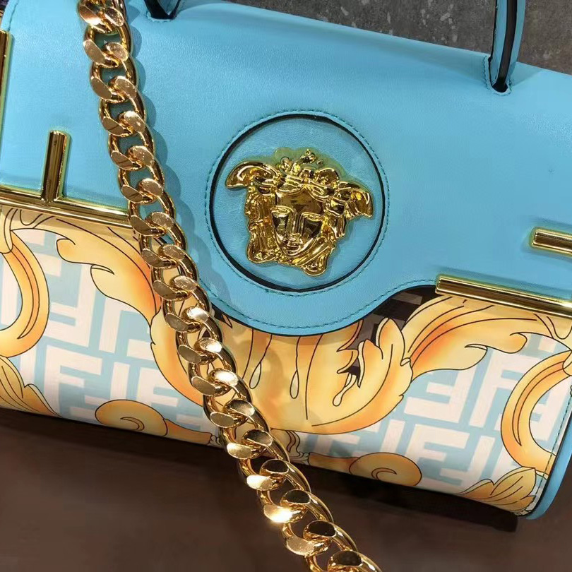 Versace Fendace La Medusa Medium Handbag(25-22-15cm) - FashionPlug