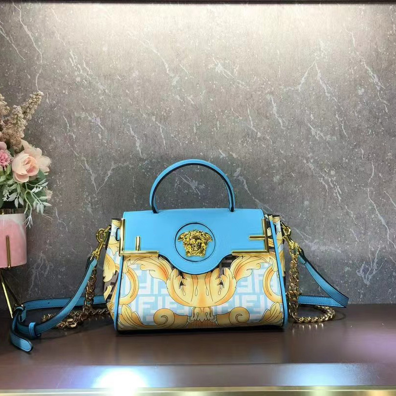 Versace Fendace La Medusa Medium Handbag(25-22-15cm) - FashionPlug