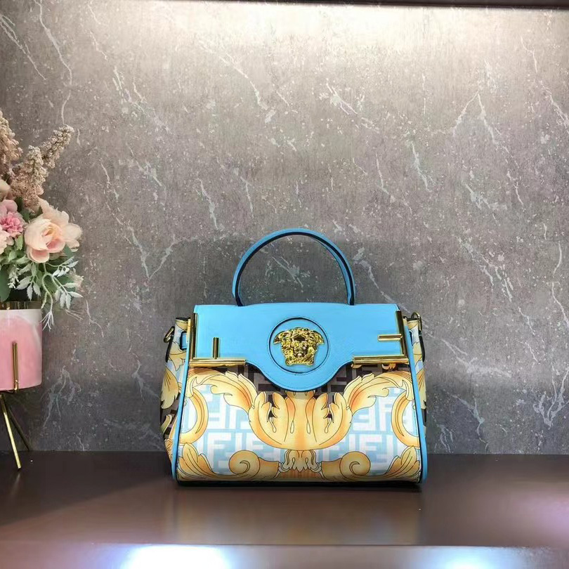 Versace Fendace La Medusa Medium Handbag(25-22-15cm) - FashionPlug