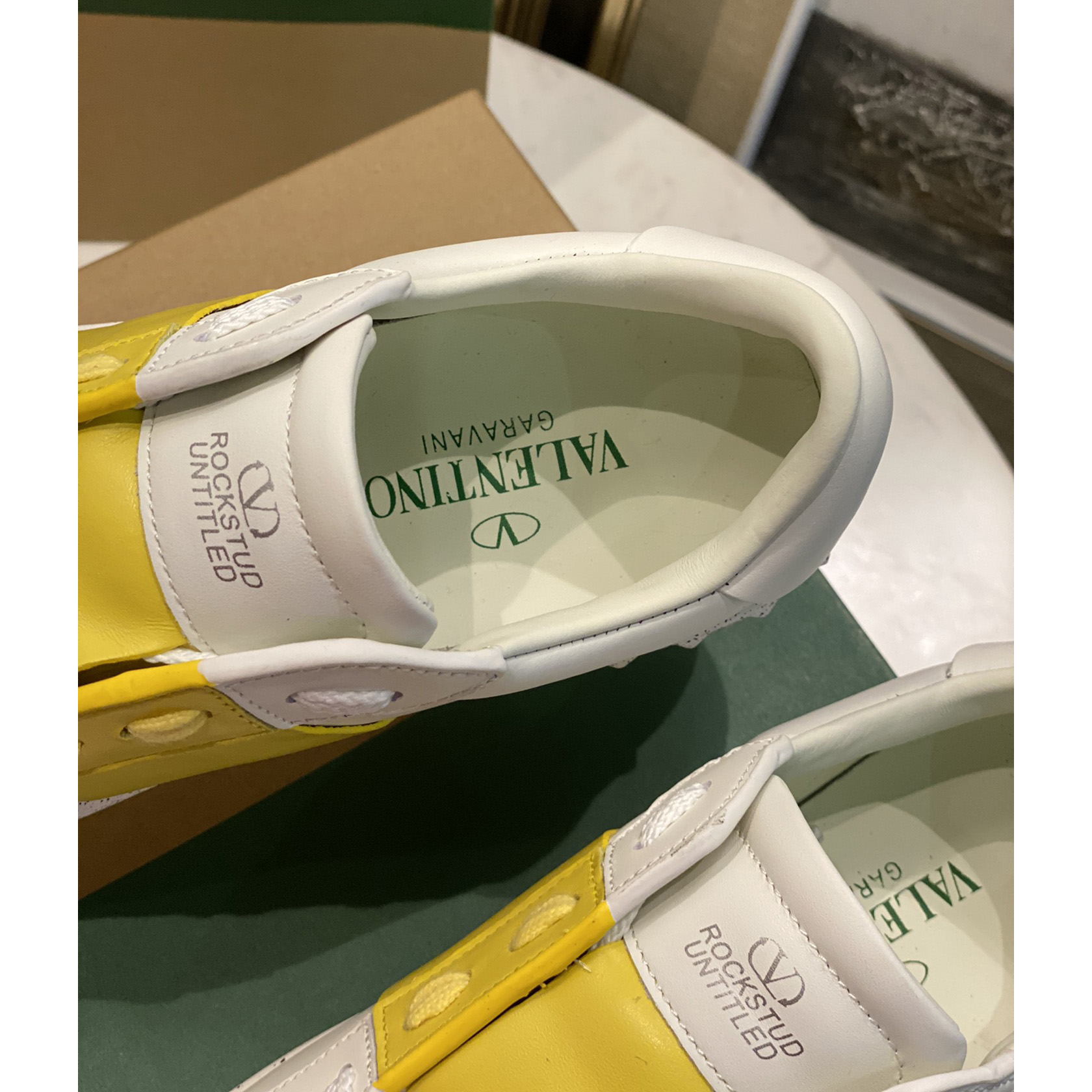 Valenti Open For A Change Sneaker In Bio-Based Material In White/Lemon Cream - FashionPlug