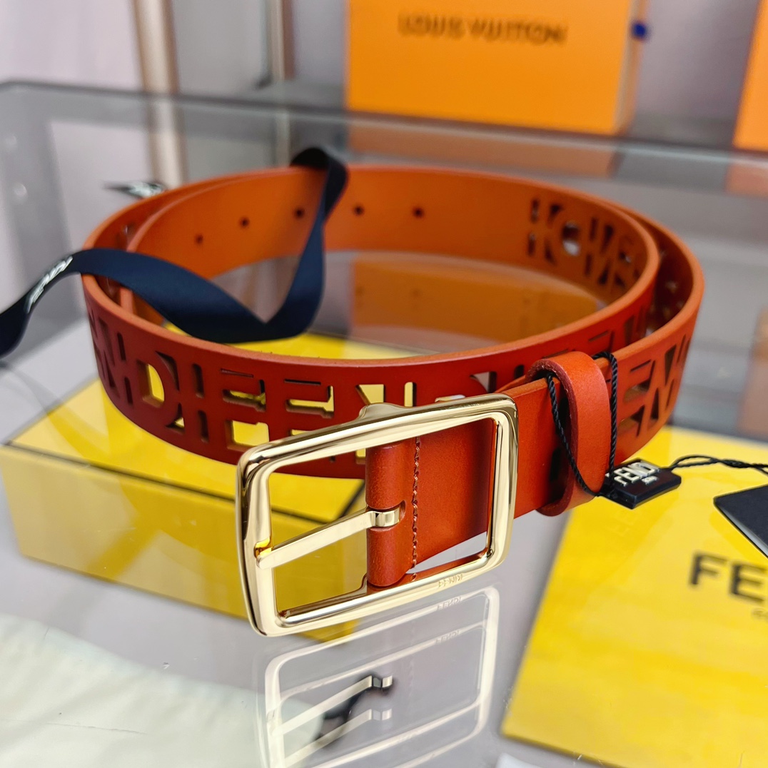 Fendi Leather Belt  - FashionPlug