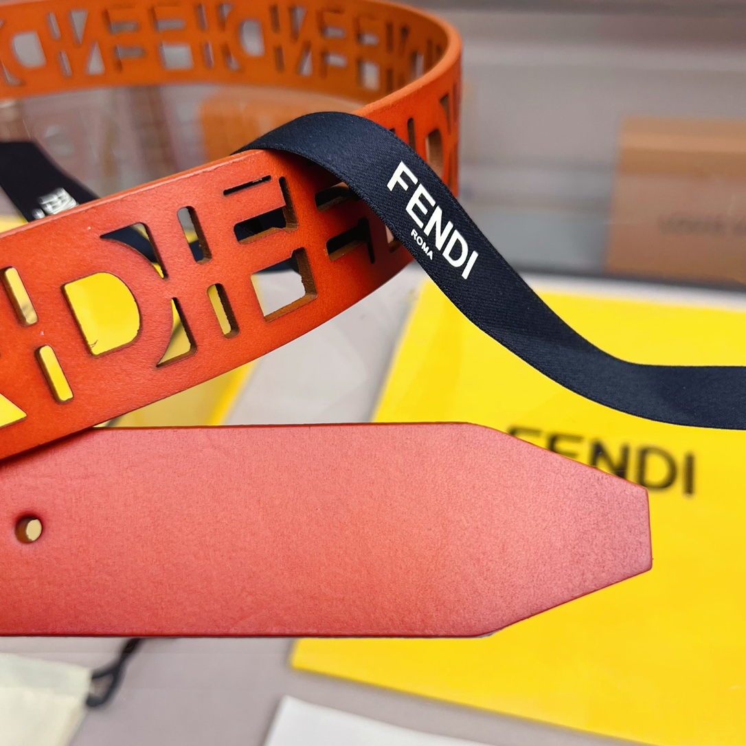 Fendi Leather Belt  - FashionPlug