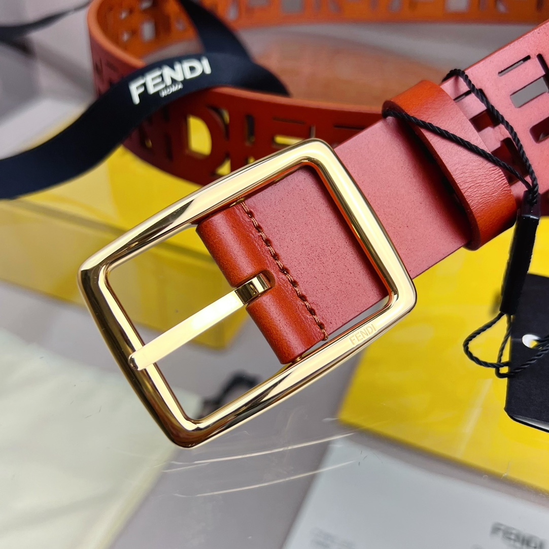 Fendi Leather Belt  - FashionPlug