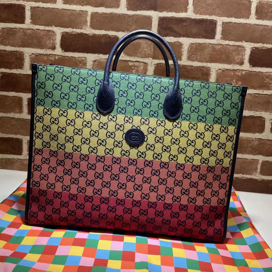 Gucci GG Medium Tote(43-43-18cm) - FashionPlug
