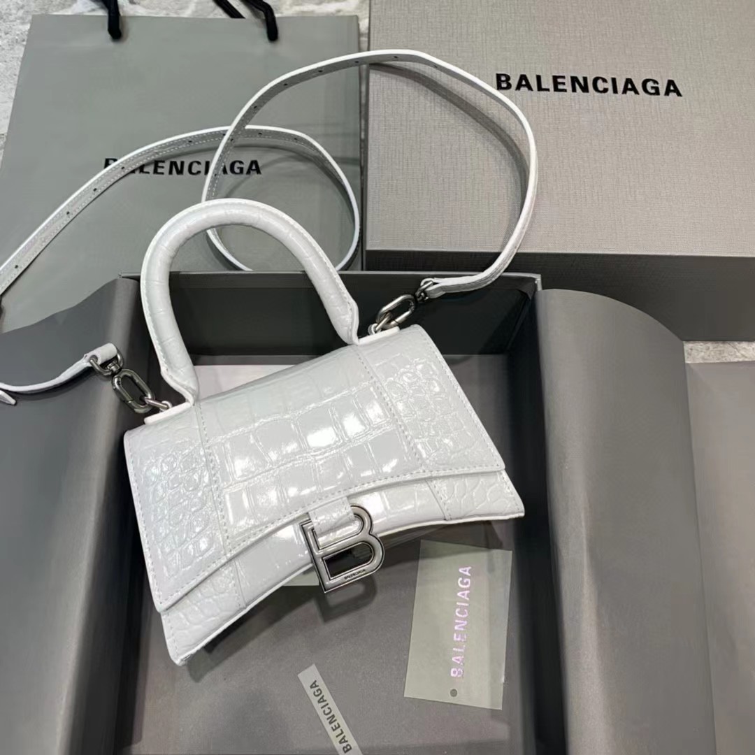 Balenciaga Hourglass Top Handle Bag (19-21-8CM) - FashionPlug